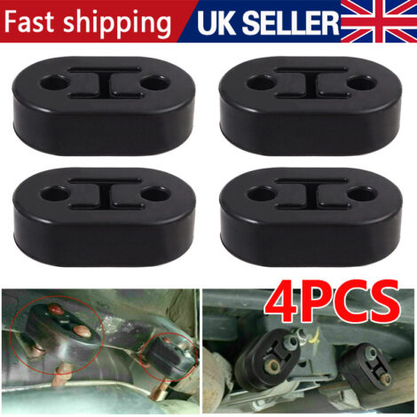4PCS Poly Polyurethane Exhaust Hanger Mounts 2 Hole Muffler Rubber Universal P