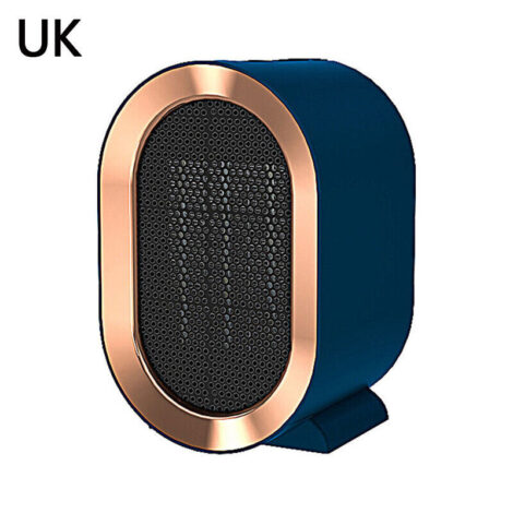 Blue  1200W Electric Space Heater Low Energy Ceramic Fast Heating Fan Portable Remote