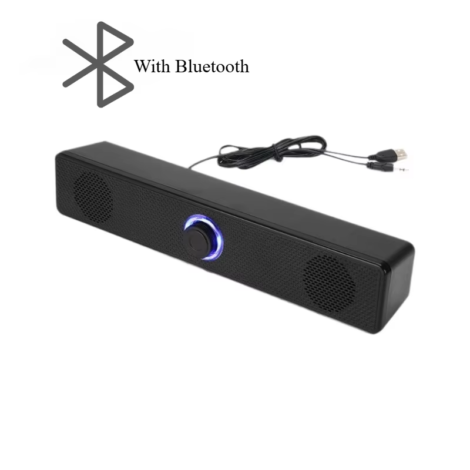 Redragon GS560 Desktop Soundbar RGB USB Powered Speaker with Rich Bass for PC Gaming and Work - E-350Ts