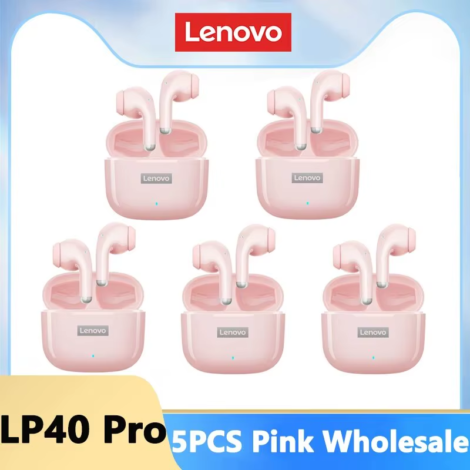 LP40 Pro Earphones Bluetooth 5.3 Wireless Sports Headphone Waterproof Gaming Earbuds with Mic Touch Control TWS Headset - Lp40 Pro Pink 5