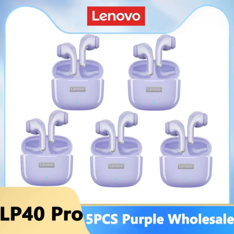 LP40 Pro Earphones Bluetooth 5.3 Wireless Sports Headphone Waterproof Gaming Earbuds with Mic Touch Control TWS Headset - Lp40 Pro Purple 5