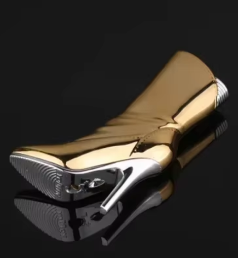 New Mini Fashion Women Purse Lighter for Women, Refillable Stylish Metal Gas Lighter - Gold 2