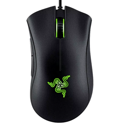 Original Razer DeathAdder Essential Wired Gaming Mouse 6400 DPI Optical Sensor for Laptop and PC Gamers - Black With Box