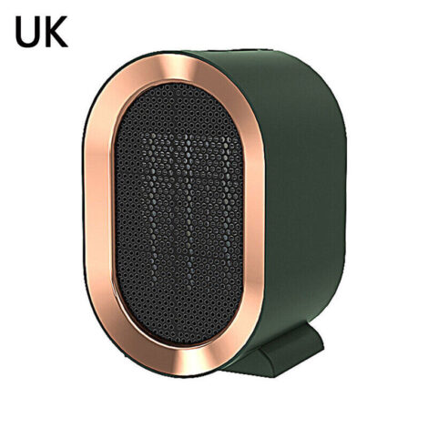 Green  1200W Electric Space Heater Low Energy Ceramic Fast Heating Fan Portable Remote - Default