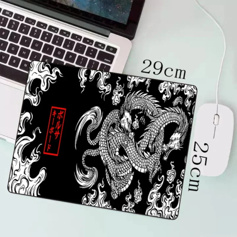 Japanese Dragon Large Gaming Mousepad – Ultimate Gamer Mouse Pad for Desk - Brown, 500X1000X3Mm
