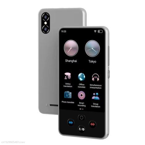 Portable S85 Pro Translator Device Big Screen 138 Languages Voice Tradutor Intelligent Real-Time Translating Offline Translation