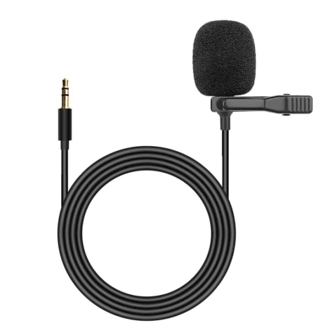 3.5Mm Mini Lavalier Clip-On Lapel Mic Microphone for Mobile Phone PC Recording