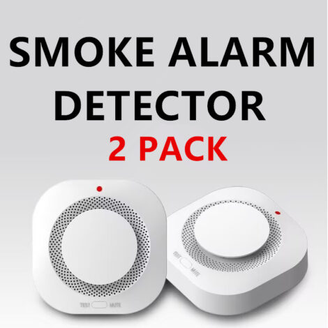 Wireless Smoke Alarm Detector Fire Alarm Detector Smart Smoke Alarm - 2pcs