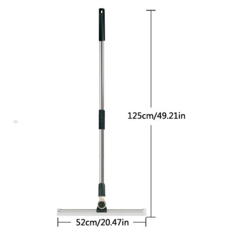 Floor Squeegee 52cm Silicone Head Large Mop Wet Shower Industrial Heavy Duty - W12679379