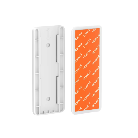 Self-Adhesive Power Socket Strip Fixator Wall Mounted Self Adhesive Punch Free Row Plug Holder for Kitchen Home Office - Whtie