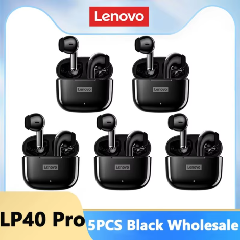LP40 Pro Earphones Bluetooth 5.3 Wireless Sports Headphone Waterproof Gaming Earbuds with Mic Touch Control TWS Headset - Lp40 Pro Black 5