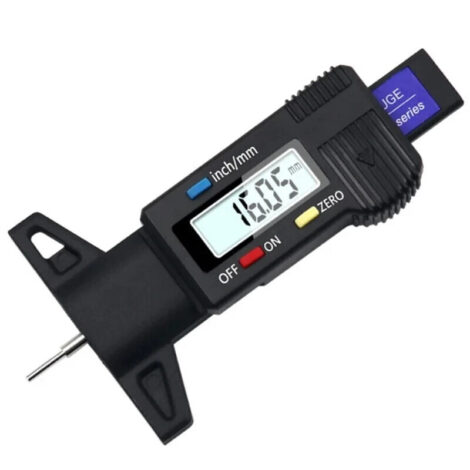 Digital Tyre Tread Depth Gauge Measuring Tool Car Van Trucks MOT Digital - W13590943