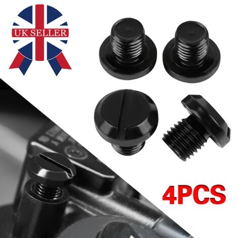 Universal M10 Screws Motorcycle Mirror Hole Blanking Plugs Cap 4 Pcs– Clean, Secure, and Durable Finish