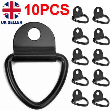 10Pcs V-Rings Hook Tie Down Point Load Securing Lashing Ring Heavy Duty Anchor.