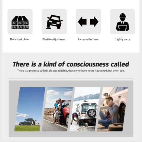 2.5 Ton Tonne Scissor Jack Lift Wind Up For Car Van Garage W Crank Speed Handle