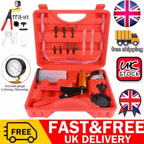 Hand-Held Brake Bleeder Kit – Vacuum Brake Bleeding Tool for Cars & Motorbikes