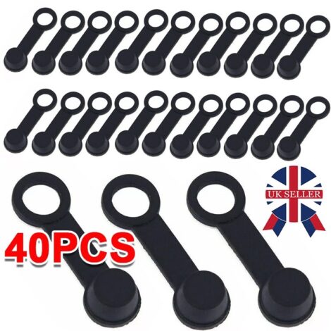 40pcs Motorcycle Car ATV Caravan Rubber Brake Bleed Nipple Grease Cap Dust Cover